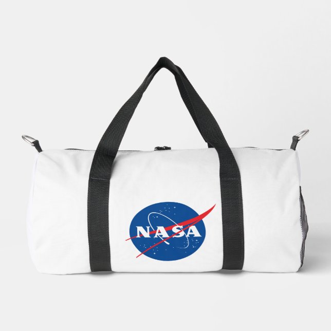 Iconic NASA Small Duffel Bag (Rocket White) (Front)