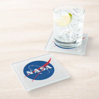 Iconic NASA Square 100% Glass Coaster