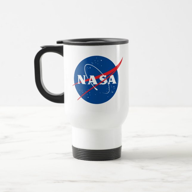 Iconic NASA Travel / Commuter Mug (Rocket White) (Left)
