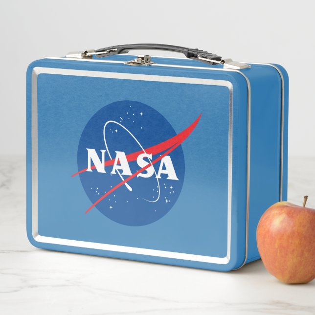 Iconic NASA Uranus Blue Metal Lunch Box (In Situ)