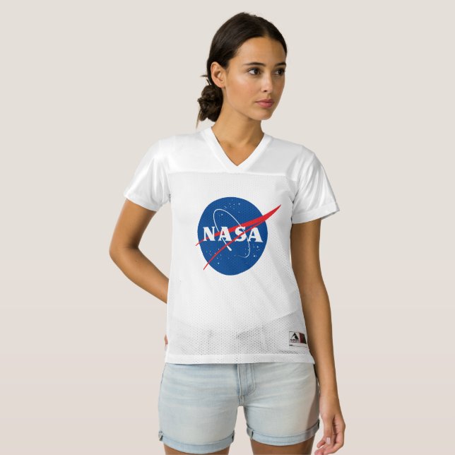 Iconic NASA Women’s Football Jersey Style T-Shirt (Front Full)