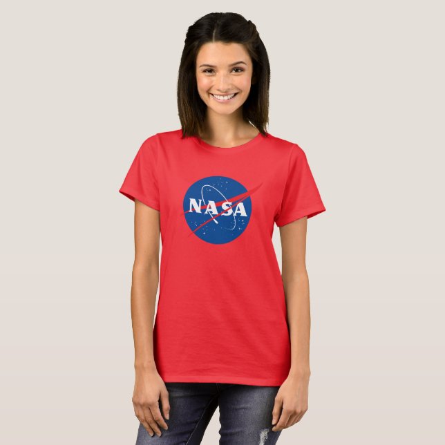 Iconic NASA Women’s T-Shirt (Comet Red) (Front Full)