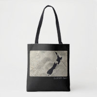 ICONIC NEW ZEALAND SAND BEACH BLACK NZ KIWIANA 