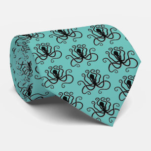 Iconic Octopus from Minoan Marine Style Pottery Tie