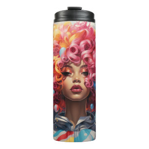 Iconic Painterly Afro Girl Tumbler