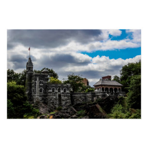 Iconic Photo of Belvedere Castle in NYC Poster