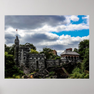 Iconic Photo of Belvedere Castle in NYC Poster