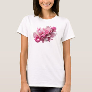 Iconic Pink ABSTRACT ART Design T-Shirt