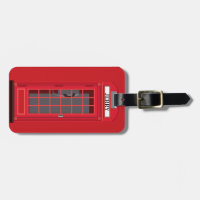 Iconic Red London Phone Booth with name reversible