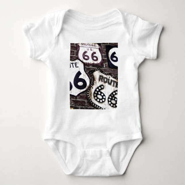 Iconic Route 66 Baby Bodysuit (Front)