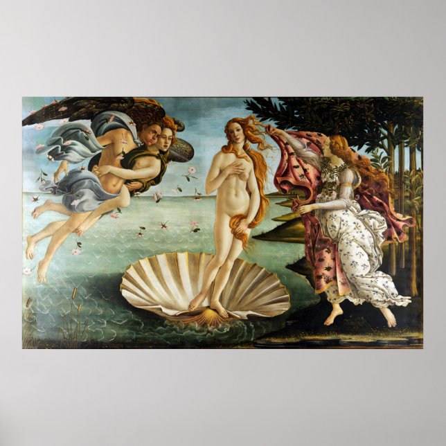 Iconic Sandro Botticelli The Birth of Venus Poster (Front)