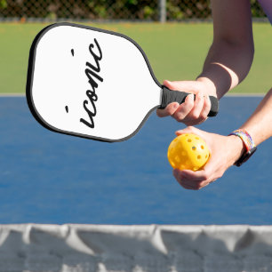 Iconic Sarcastic Quote for Bold Players Pickleball Paddle