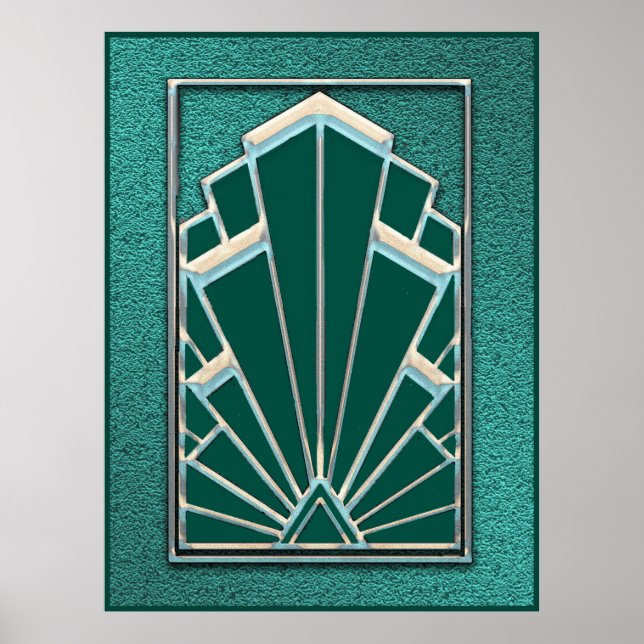 Iconic Shaped Art Deco Poster (Front)