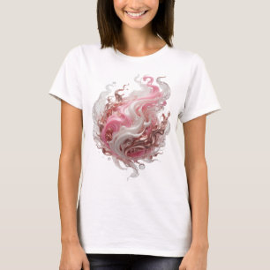 Iconic Silver ABSTRACT ART Statement Design T-Shirt