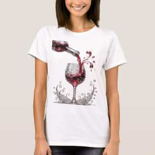 Iconic Silver RED WINE Custom Tee
