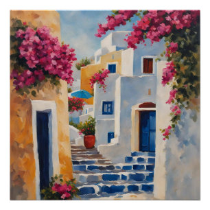 Iconic Views of Oia Poster