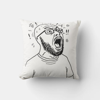 Iconic Wojak Two  Sided Meme Cushion