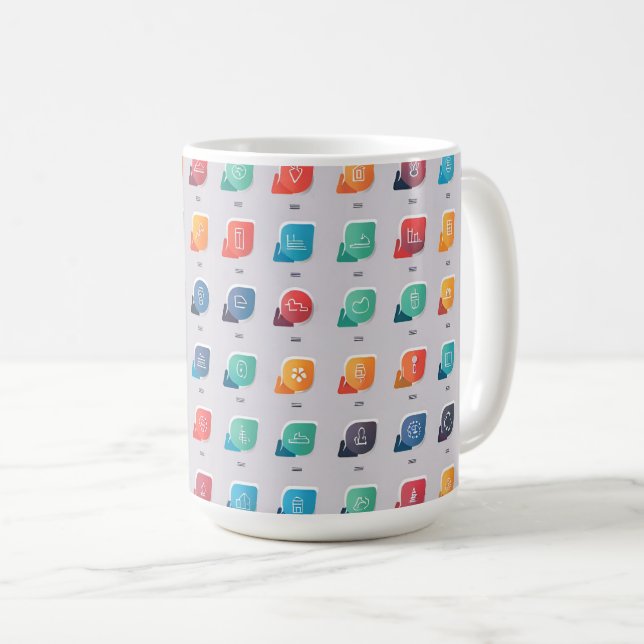 Icons Coffee Mug (Front Right)
