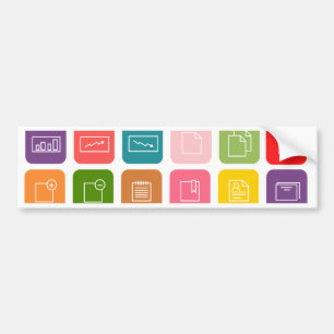 icons vector bumper sticker