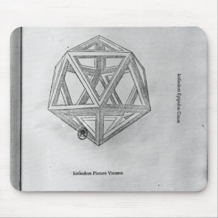 Icosahedron, from 'De Divina Proportione' Mouse Mat