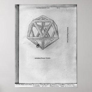 Icosahedron, from 'De Divina Proportione' Poster