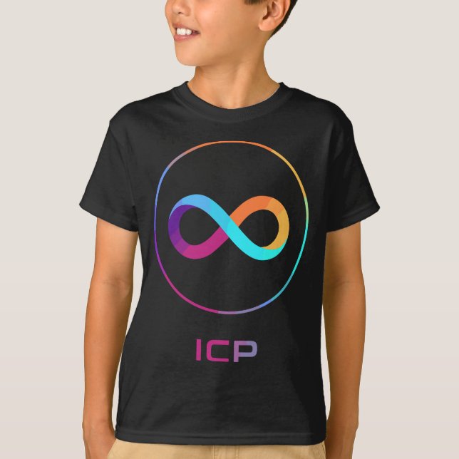 ICP Crypto DFINITY Internet Computer Cryptocurrenc T-Shirt (Front)