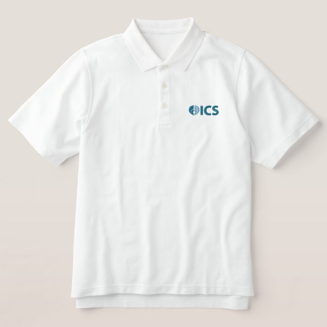 ICS Embroidered Polo Shirt (Design Front)