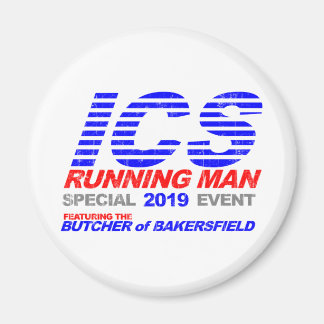 ICS Running Man Faded Magnet