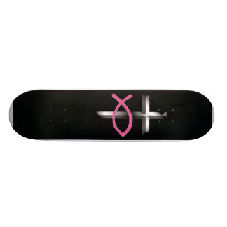 Icthus & Cross Skateboard
