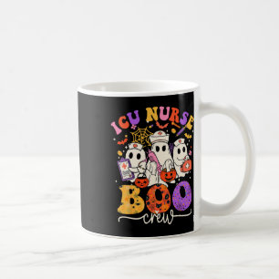 Icu Boo Crew Costume Funny Nurse Ghost Halloween Coffee Mug