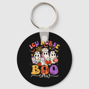 Icu Boo Crew Costume Funny Nurse Ghost Halloween  Key Ring