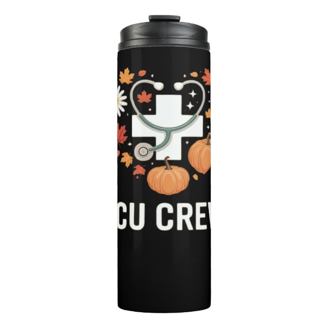 icu crew Classic T-Shirt Thermal Tumbler (Front)