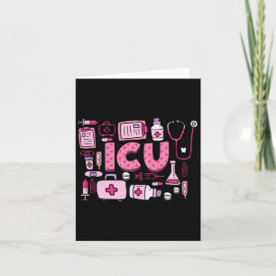Icu Happy Valentines Day Intensive Care Unit Nurse Card