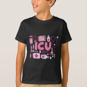 Icu Happy Valentines Day Intensive Care Unit Nurse T-Shirt