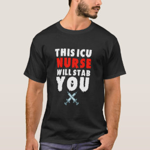 ICU Nurse Funny Halloween Tee Spooky Hospital Team