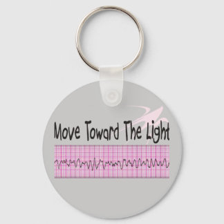 ICU Nurse Gift--Hilarious V-Fib EKG Strip Design Key Ring
