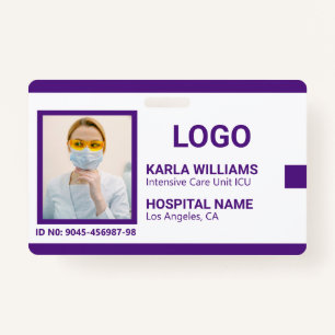 ICU Nurse ID Photo template 2 ID Badge