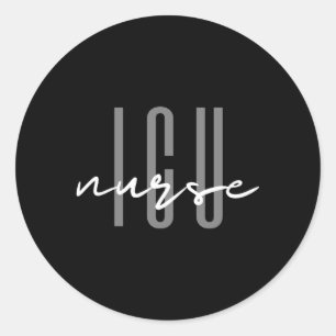Icu Nurse Intensive Care Unit Classic Round Sticker