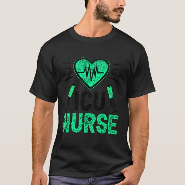 Icu Nurse Nursing Intensive Care Ice Hospital T-Shirt (Front)