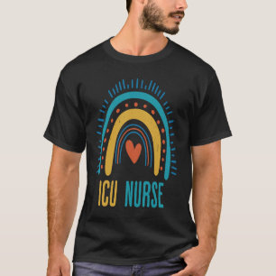 ICU Nurse Nursing Rainbow Intensive Care Unit Cute T-Shirt