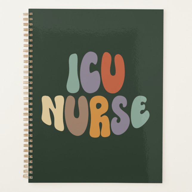 ICU Nurse Proud Career Profession Planner (Front)