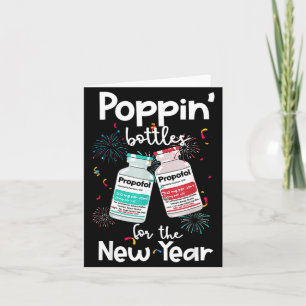 Icu Nurses New Year Eve 2025 Pn Bottles Cu Er Nurs Card