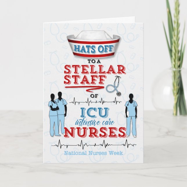 ICU Nurses on National Nurses Week Thank You Card (Front)