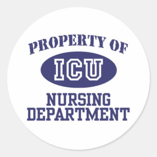 ICU Nursing Classic Round Sticker