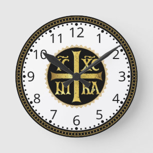 ICXC Number Jesus Orthodox  Round Clock