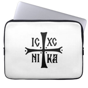 ICXCNIKA cross orthodox religion christianity symb Laptop Sleeve