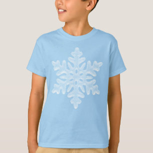 Icy Blue Frozen Snowflake Frosty Winter Christmas T-Shirt