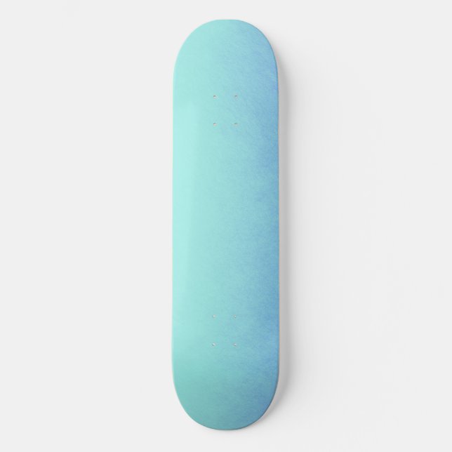 Icy Blue Ombre Skateboard (Front)