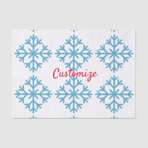 Icy Blue Snowflake Thunder_Cove Tissue Paper