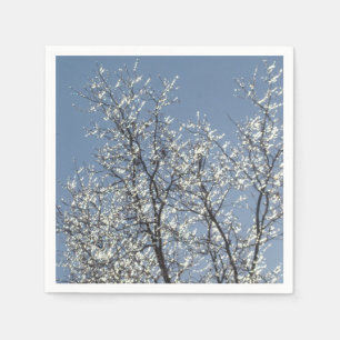 Icy Branches in Winter Blue Sky Napkin